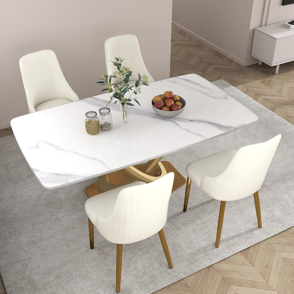 Upholstered Dining Chairs Set of 4,36.6" Modern Accent Dining Chair with...