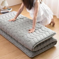 Premium Foam 3.2" Thick Japanese Futon Floor Mattress - Queen Size 60"x80" 100% High-Density Foam,Comfortable Sleeping Pad,Tatami Mat for Dorm,Bedroom Guest Room，Boys Girls Dormitory Pads(Hemp Gray)