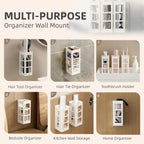 Zdesign Hair Tool Organizer Wall Mount, Hanging Bathroom Tool Organizer for Curling Iron, Flat Iron, Straightener and Hair Dryer Bathroom Storage and Organizer