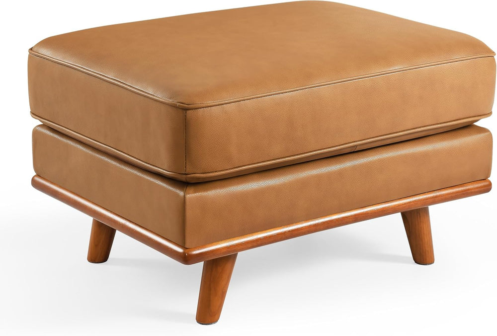Valencia Artisan Ottoman Italian Nappa 11000 Top Grain Leather, Perfect Balan...