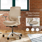 Branch Ergonomic Chair - A Versatile Desk Chair with Adjustable Lumbar Support, Breathable Mesh Backrest, and Smooth Wheels - Experience Optimal Comfort and Support - All Black