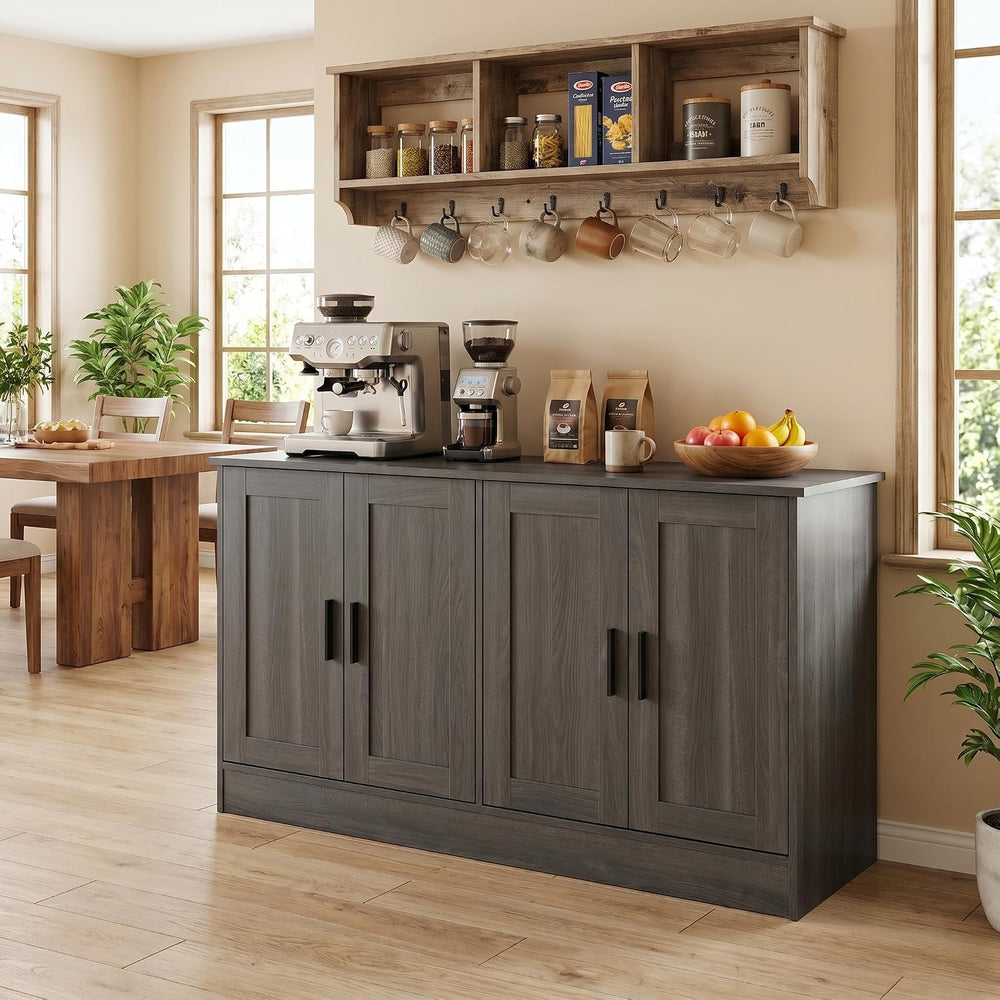 Anystyle 53" Dark Grey Buffet Cabinet with Storage