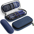 AUVON Insulin Pen Cooler Travel Case with 2 x 90g TSA Approved Ice Packs, Diabetic Medication Insulated Cooling Bag for Insulin Pens and Diabetic Supplies Storage, Compact for Daily Life and Trips