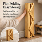 9 Tier Bamboo Shoe Rack, 2-9 Tier Foldable Bamboo Shoe Rack Options, The 9-Tier No-Assembly Vertical Design Bamboo Rack, for Shoes, Books, Vase, Save Space, Easy to Use (3-Tier)