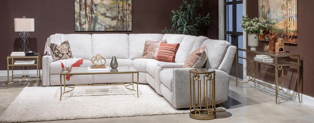 Magnussen Home Lorena Burnished Brass Round Accent Table