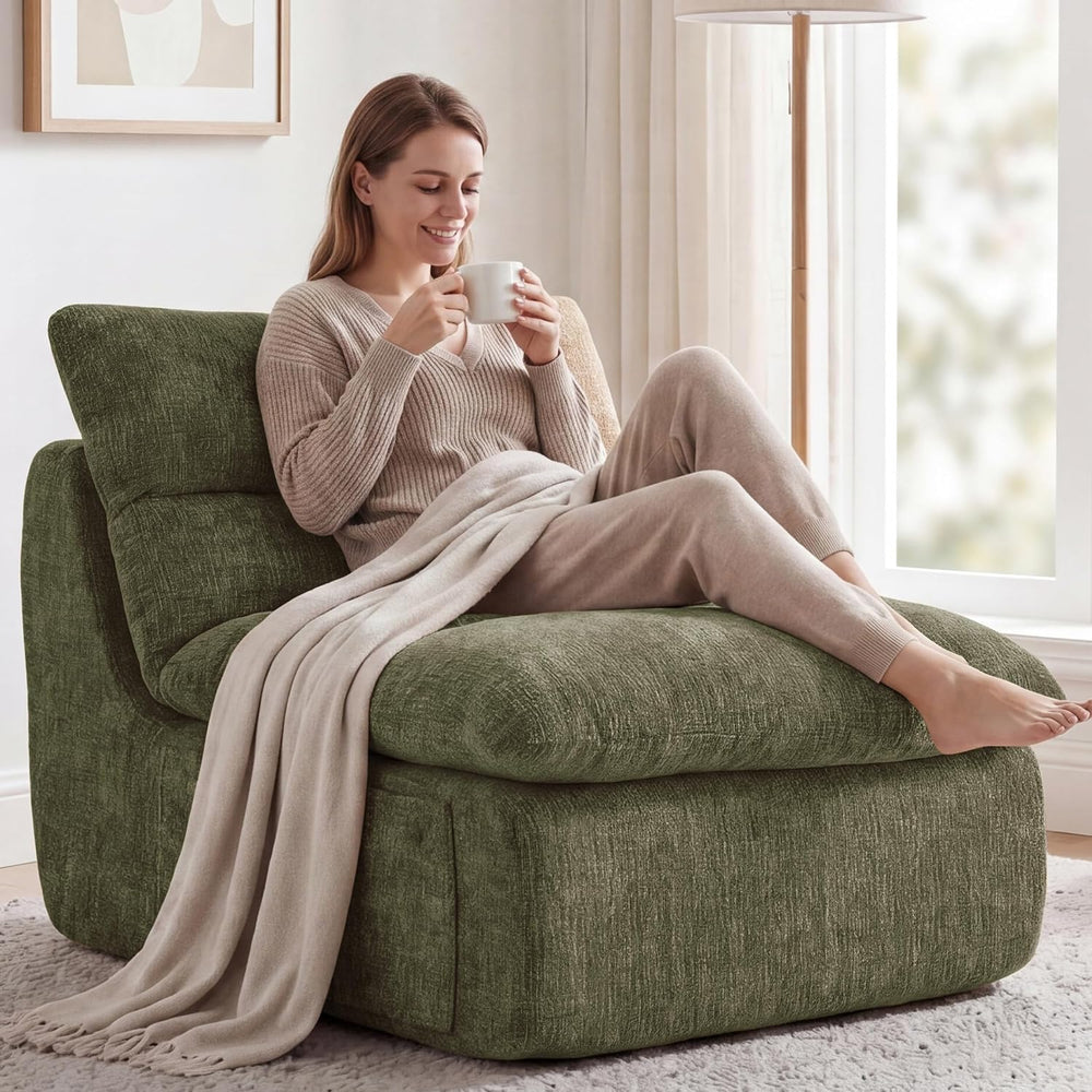 Furnimart Chair for Adults, High Density Foam Chair with Back Support, No Sag...