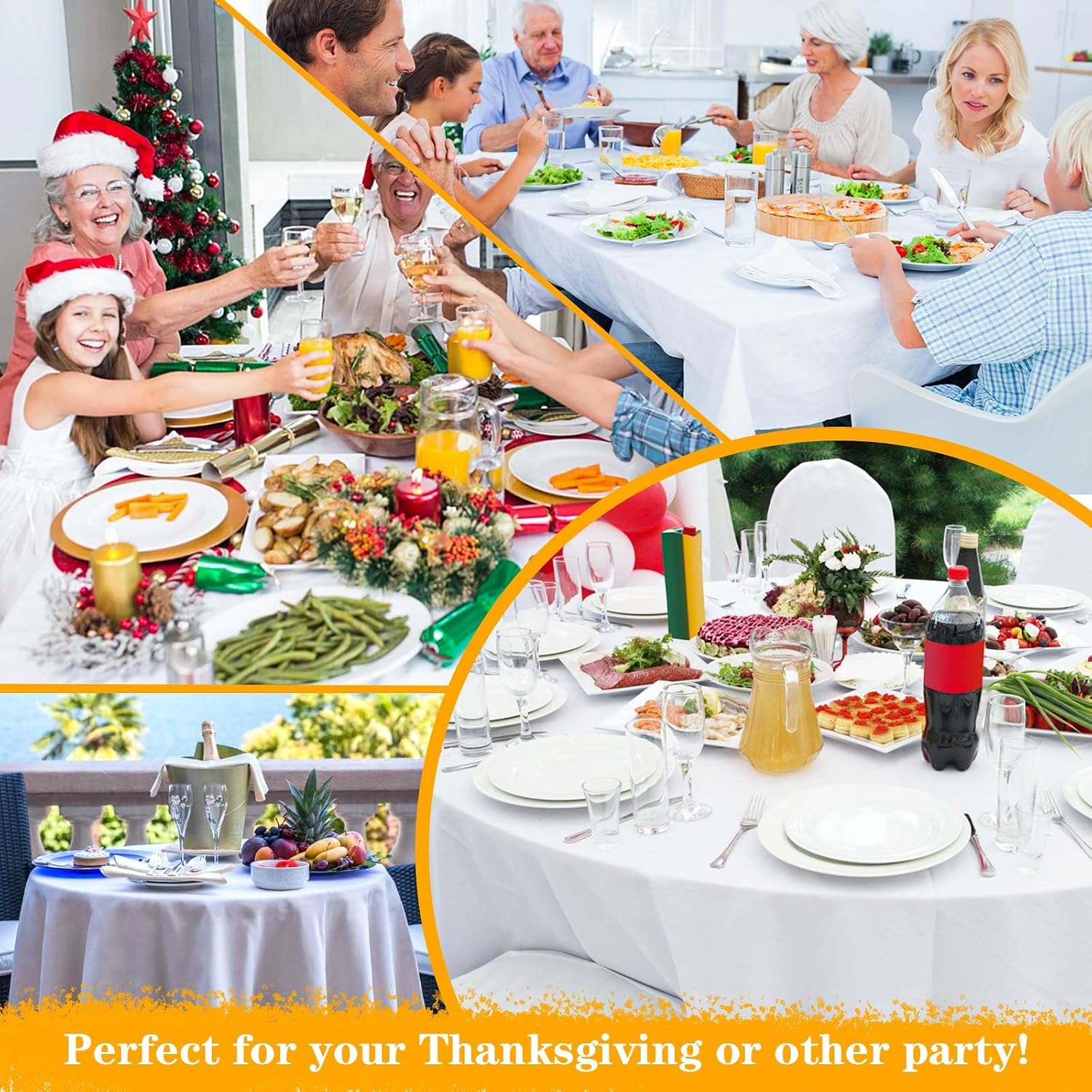 Table Pad Protector with Flannel Backing Cut to Fit Waterproof Heat Resistant Heavy-Duty Reusable Table Cloth 54" x 72" Rectangle Vinyl Table Padding Under Tablecloth