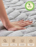 Premium Foam 3.2" Thick Japanese Futon Floor Mattress - Queen Size 60"x80" 100% High-Density Foam,Comfortable Sleeping Pad,Tatami Mat for Dorm,Bedroom Guest Room，Boys Girls Dormitory Pads(Hemp Gray)