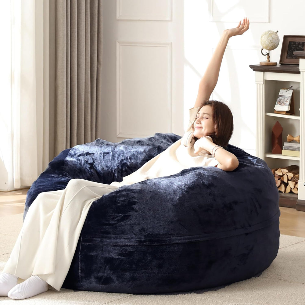 Bean Bag Chair for Adults Soft Comfy Bean Bag for Adults, Cozy Reading Chair,...