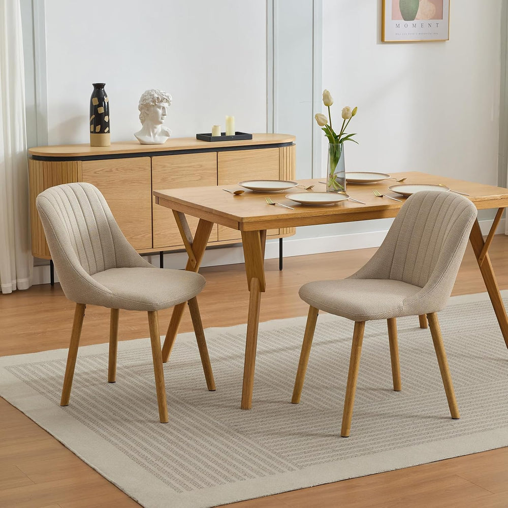 GarveeHome Dining Chairs Set of 2,Modern Upholstered Kitchen Chairs with Ergo...