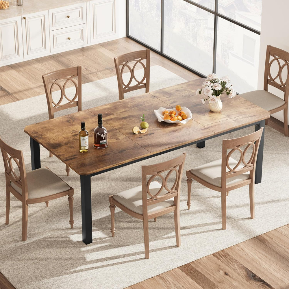 GAOMON 78 Inch Long Kitchen Table for 6-8, Dining Room Table for Kitchen Livi...
