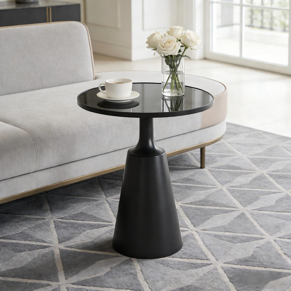 Christopher Knight Home Geary 20" Modern Round Side Table, Living Room E...