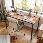 Cubiker Small Computer Desk, 32 inch Home Office Kids Desk for Bedroom and Small Spaces, Modern Simple Cheap Table for Studying, Writing, Working, Vintage Brown
