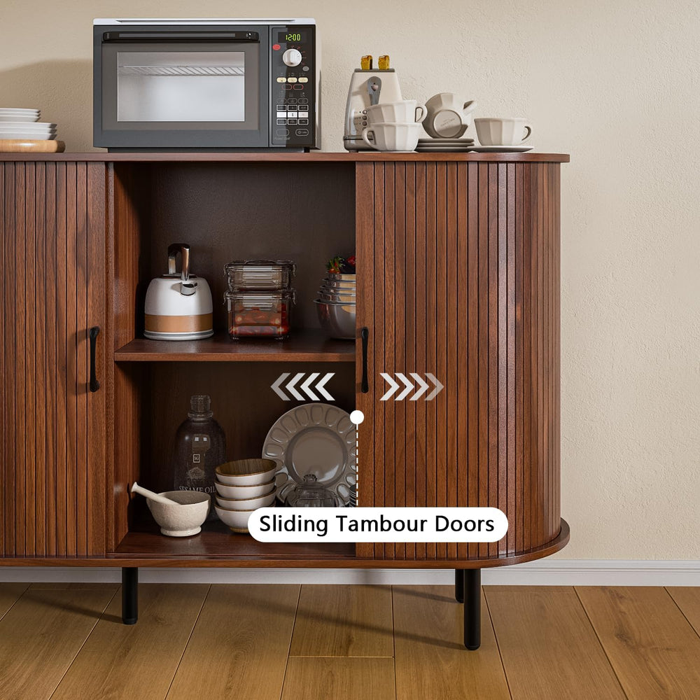 TAVATA Sideboard Buffet Cabinet with Storage, 55" Fluted Storage Cabinet...