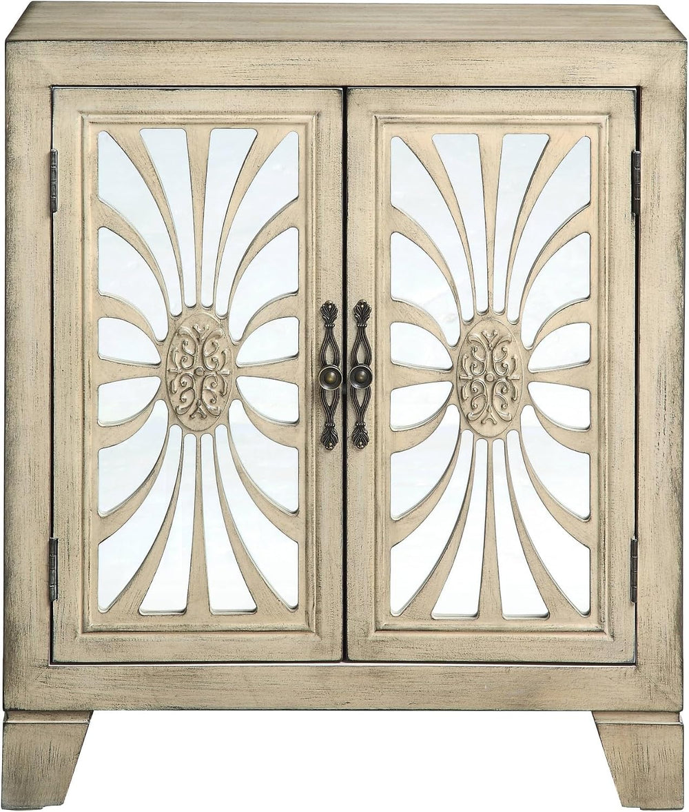Console Cabinet with 2 Door, Retro Style Pantry Storage Locker for Kitchen Li...