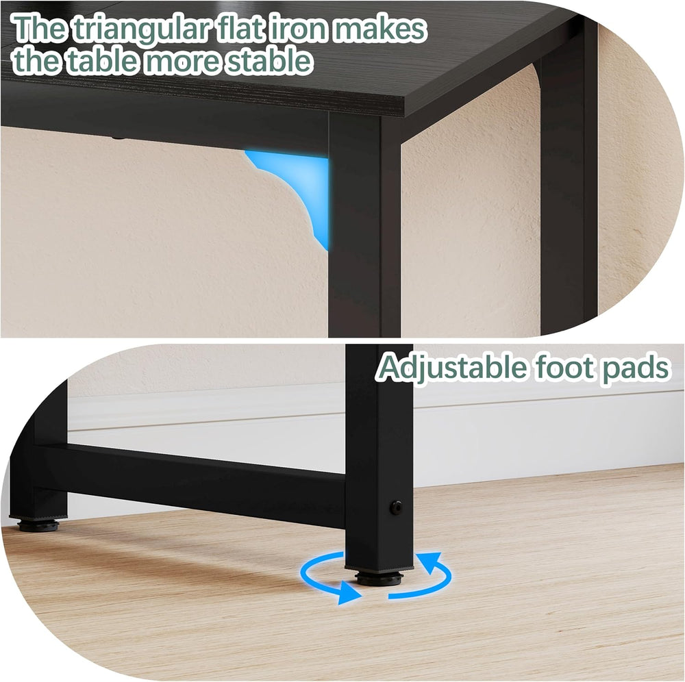 NSdirectModern Computer Desk 63 inch Large Office Desk Writing Study Table fo...