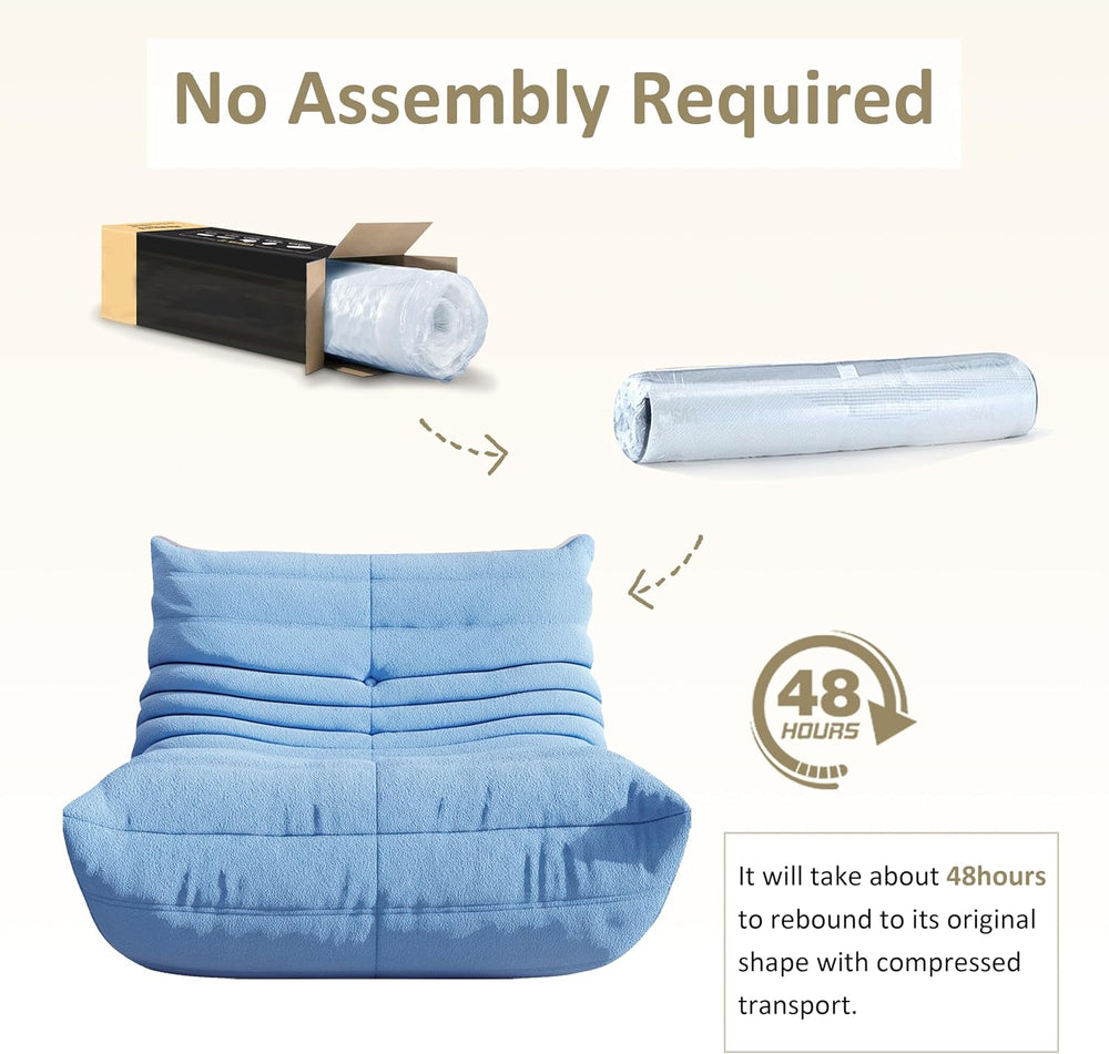 Bean Bag Chairs for Adults Floor Gaming Bean Bag Chair Memory Foam BeanBag Ch...