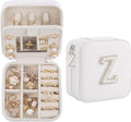 Birthday Gifts For Women with Initial Jewelry Box, Travel Case for Ladies, Graduation & Bridesmaid Gifts