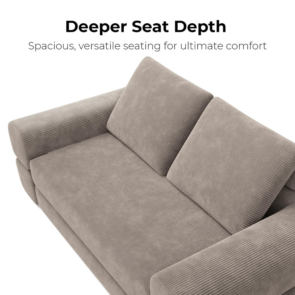 LIKIMIO FlipNest Convertible Sleeper Sofa Bed Floor Sofa 3-in-1 No Assembly, ...