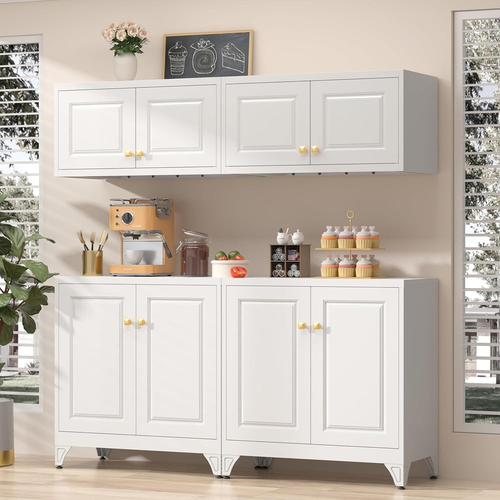 UNICOLY 15.74" H Wall Mounted Storage Cabinet, Kitchen Pantry Cabinet, S...