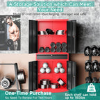 Metal Storage Cabinet with Drawer and Lock,Garage Storage Cabinet with Locking Doors and Shelves,71" Black Red Metal Cabinets,Lockable Steel Tool Cabinets for Garage,Home,Office,Shop
