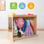 ECR4Kids Streamline Dress-Up Island Costume Organizer, Montessori Furniture, Natural