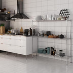 14" Deep x 54" Wide x 54" Height Wire Shelving Kit | 3-Tier | NSF Commercial Storage Rack Unit