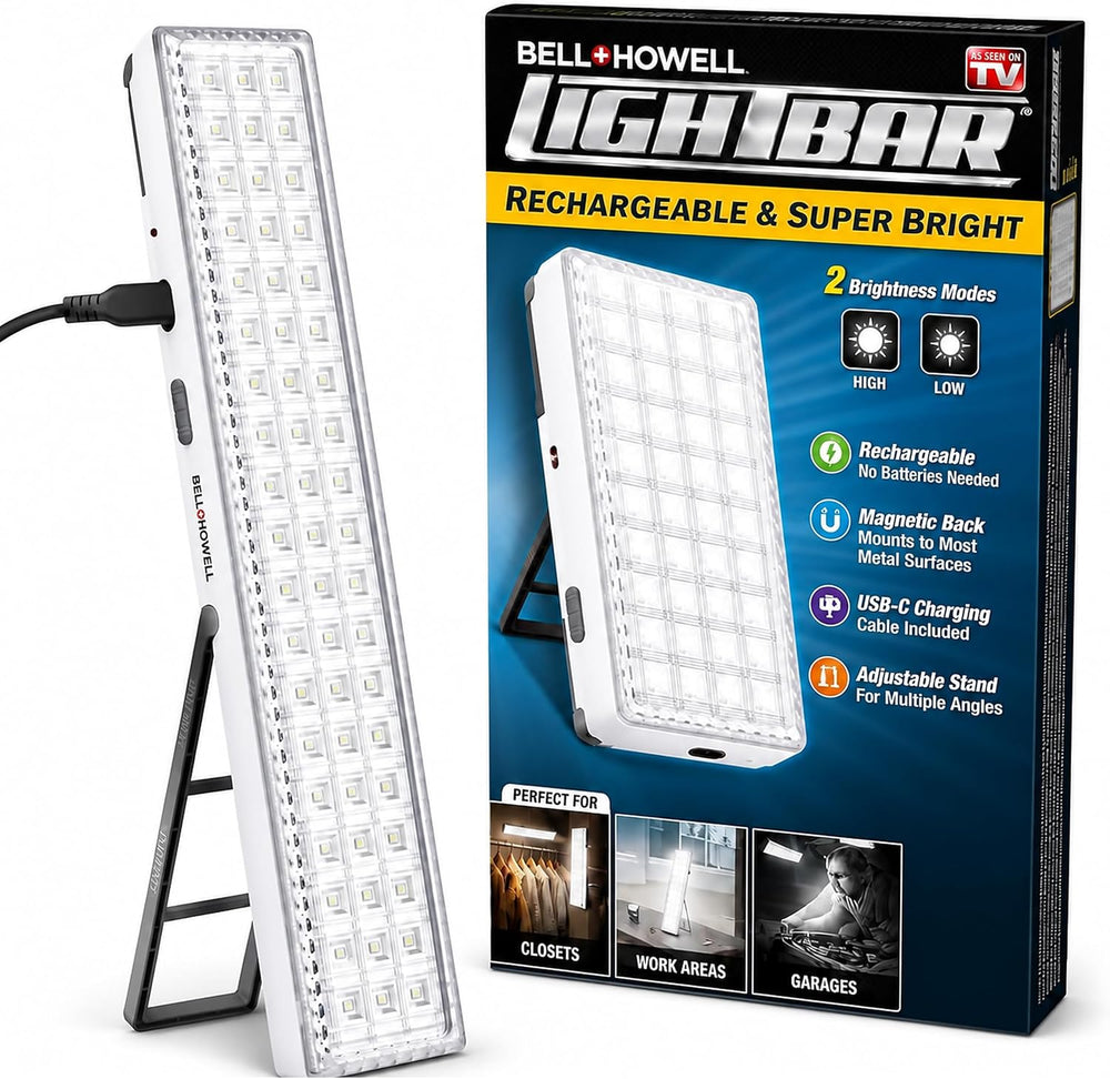 BELL+HOWELL Portable Light Bar, Rechargeable Lights for Home, As Seen on TV