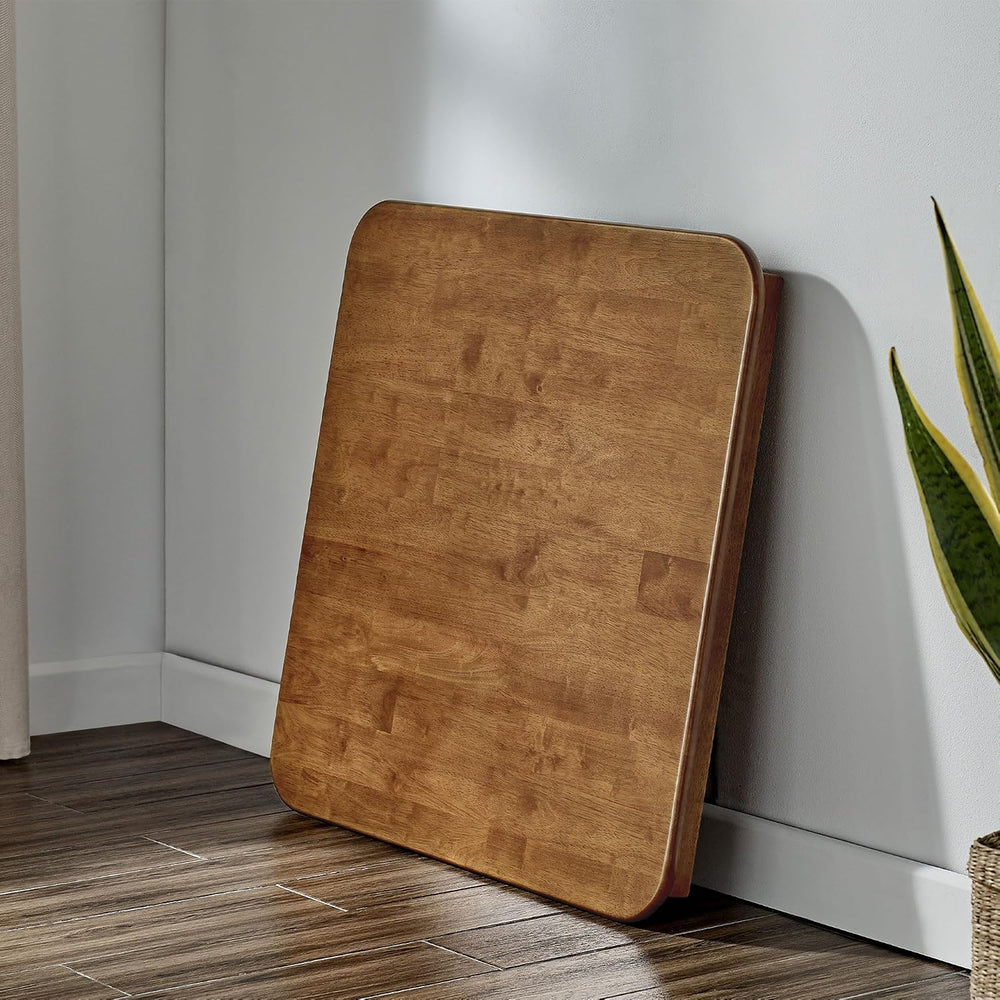 Stakmore Classic Straight Edge Square Wood Folding Table, 32x32, Fruitwood | ...
