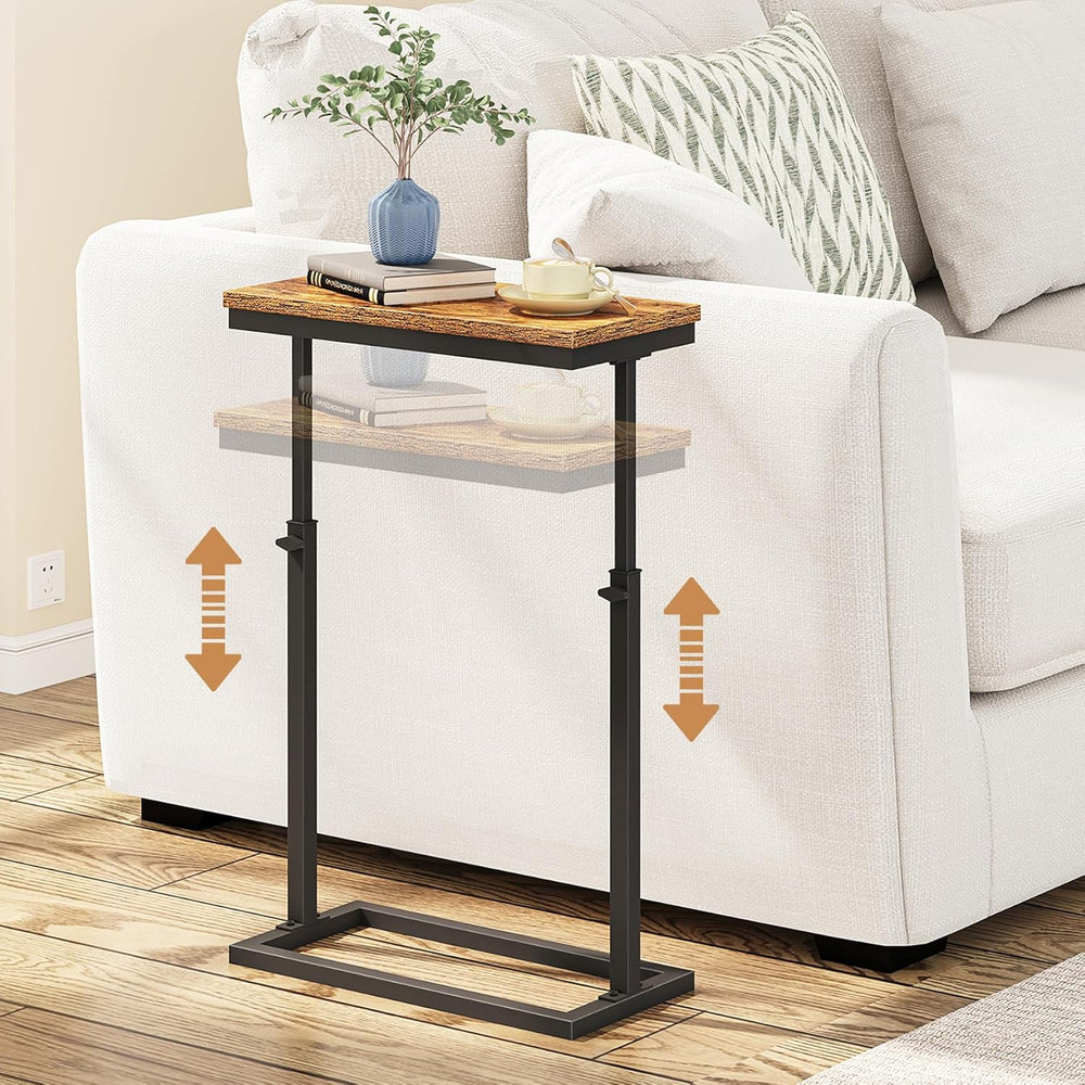 TUTOTAK End Table, Side Table, Tall Couch Table, Sofa Table, Living Room, Bed...