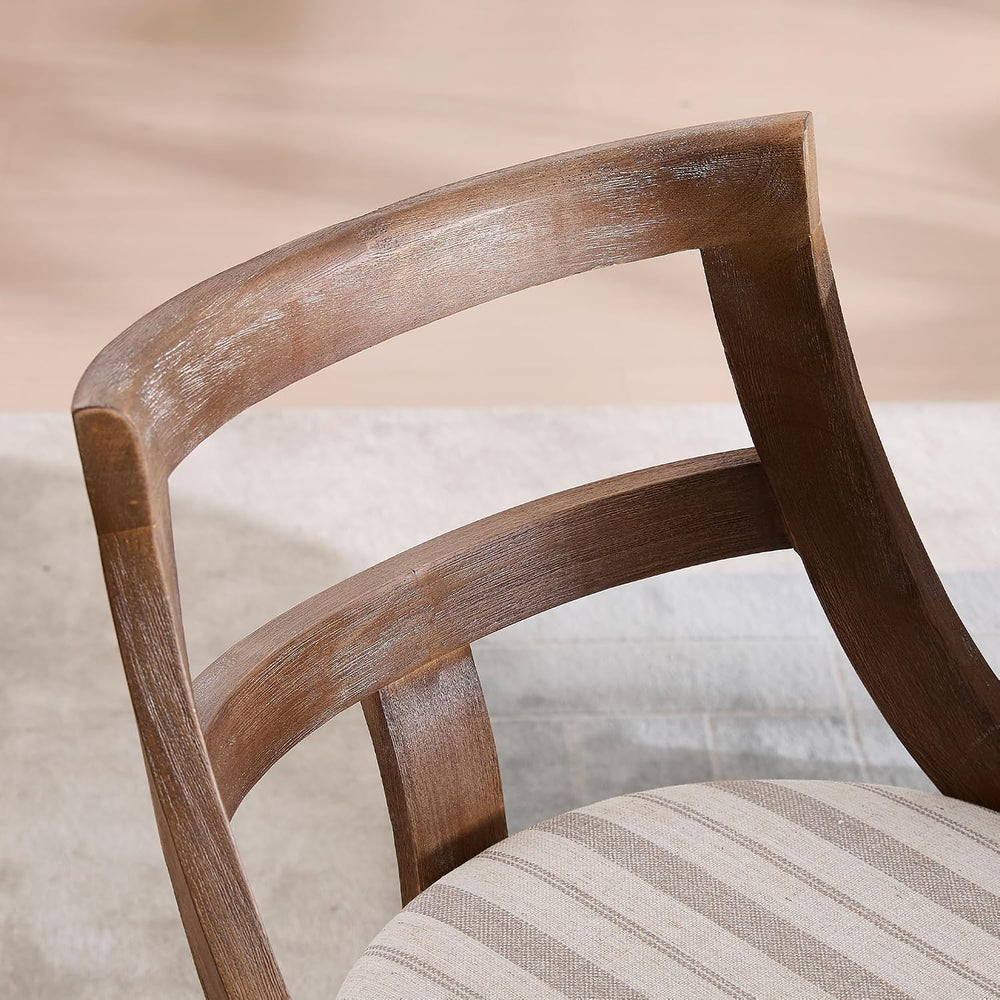 LZAREAL Modern Farmhouse Dining Chairs Set of 4 Mid Century Upholstered Dinin...