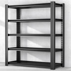 5-Tier Garage Shelving Heavy Duty, 3000 LBS Capacity Metal Storage Rack 24" D x 60" W x 76" H, Adjustable Steel Shelves Unit for Garage, Warehouse, Basement, Pantry, Workshop.1 Pack