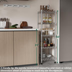 GIOTORENT 5 Tier Standing Shelving Metal Units, Adjustable Height Wire Shelf Display Rack for Laundry Bathroom Kitchen 11.8 W x 11.8 D x 50 H (5-Tier, Grey, Matte/Glossy Finish)