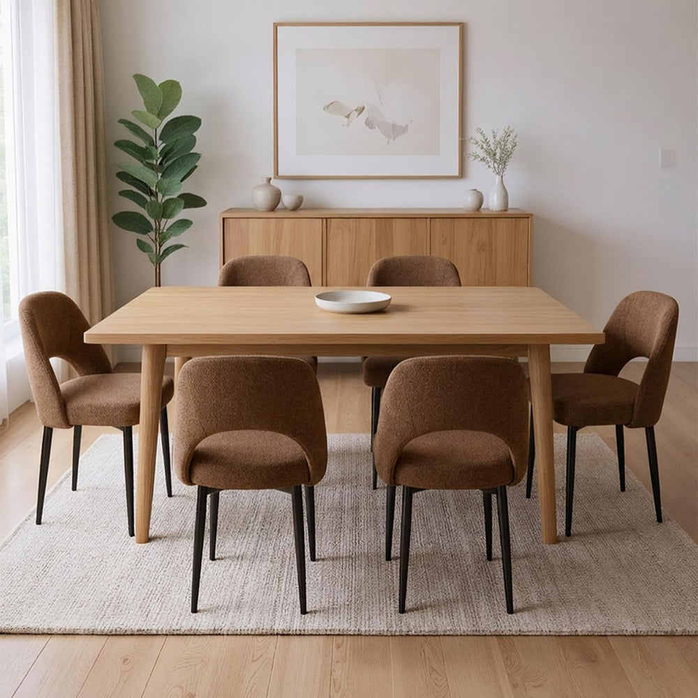 Modern Dining Chairs, Fabric Upholstered Accent Kitchen Chairs with Comfy Pad...
