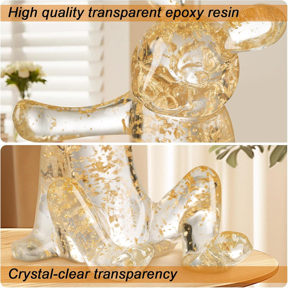 Tabletop Wine Racks,Rabbit Wine Holder Countertop, Crystal Clear Resin Bunny ...