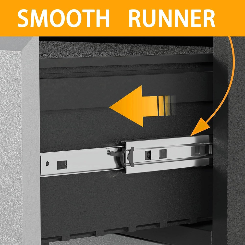 Metal Garage Storage Cabinet with 3 Large Drawers, Rolling Drawer Storage Too...