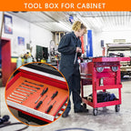 Foam Toolbox Liner Drawer Liner, Non-Slip Shelf Liners 16" W x 72" L Orange | Tool Drawer Mat Tool Box Mat Washable Toolbox Liner for Protecting Cabinet, Garage, Cart, Tool Box, Shelf, Workbench