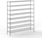 18" Deep x 72" Wide x 86" Height Wire Shelving Kit | 8-Tier | NSF Commercial Storage Rack Unit