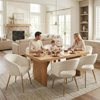 Cream Velvet Dining Chairs Gold Legs, Modern Dining Room Chairs with Arms Set of 2 Upholstered Accent Chair Armchair with Barrel Back for Kitchen Living Room