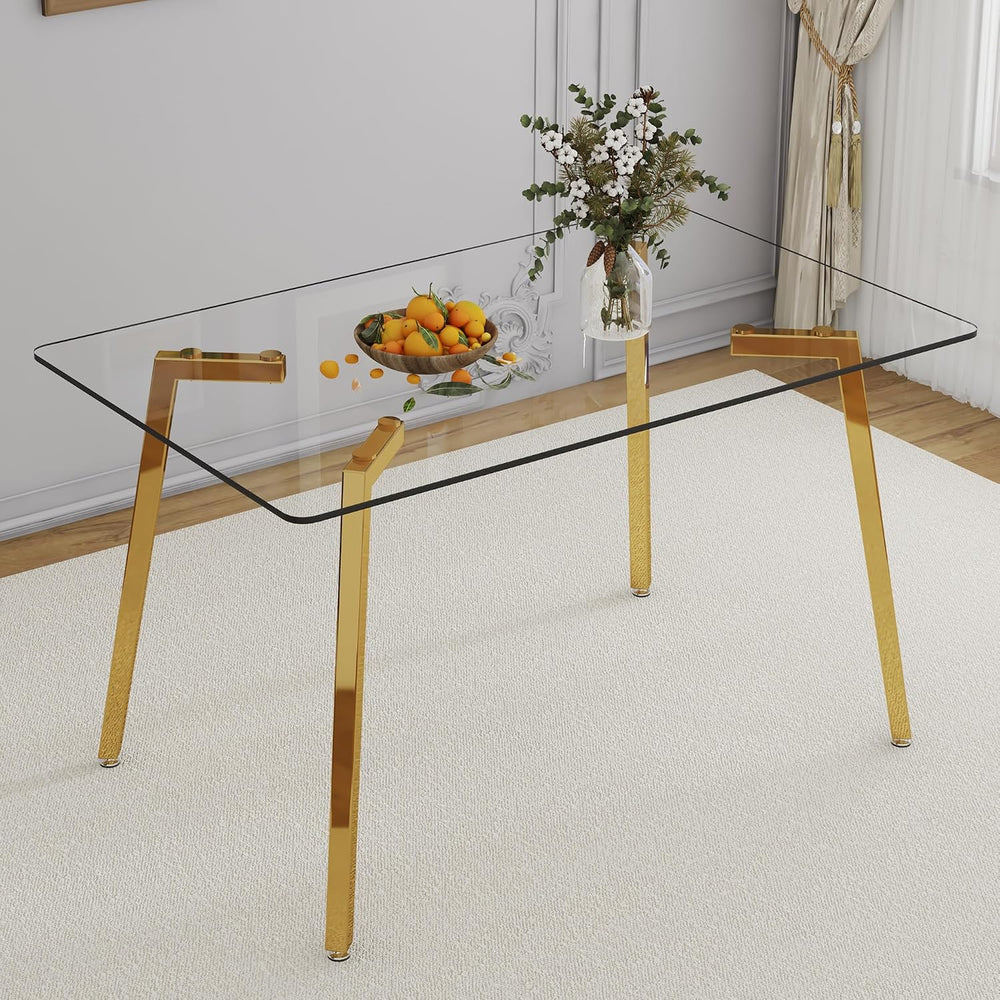 NicBex Dining Room Table Modern 51" Rectangular Dining Table for 6 with ...