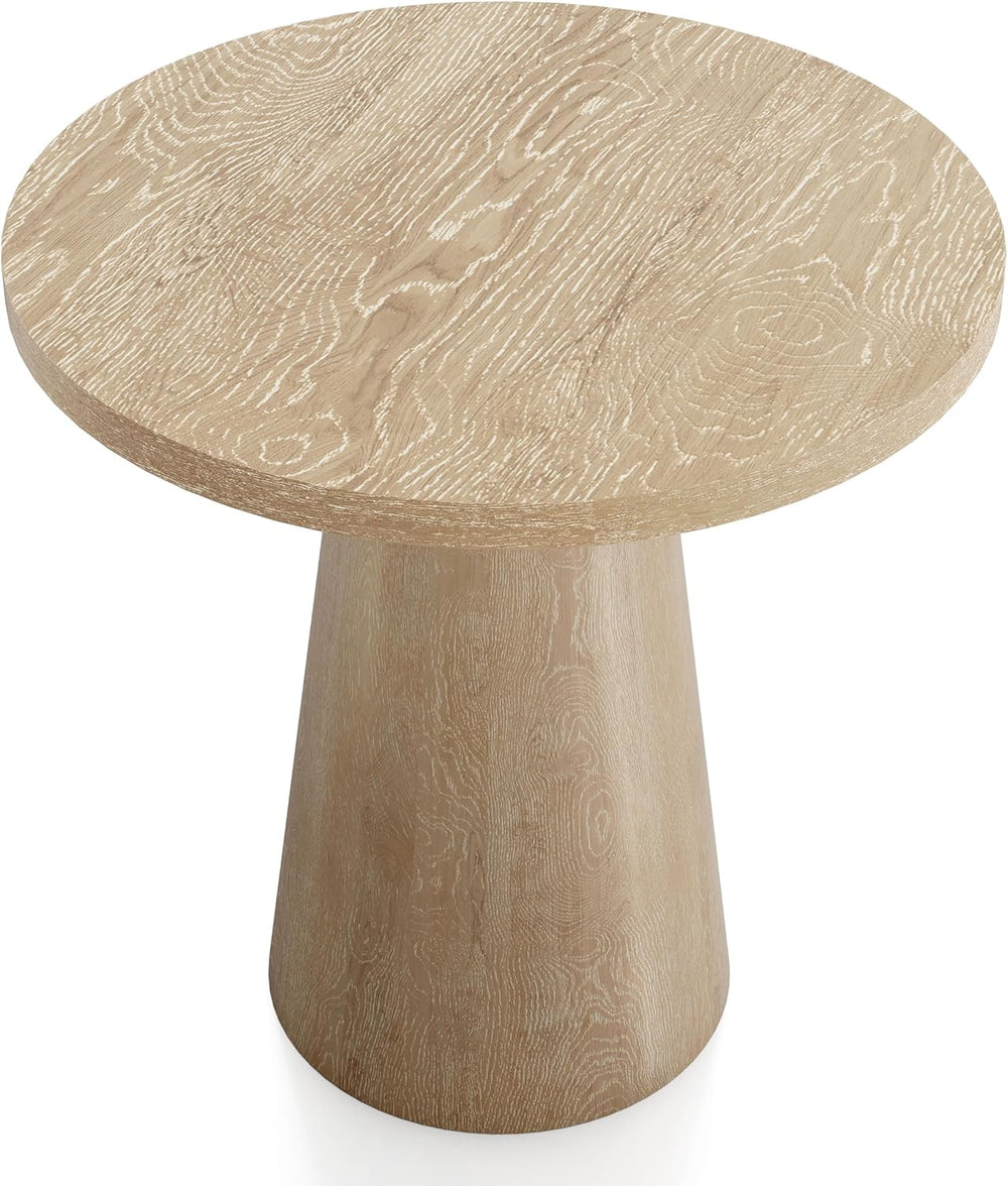 Furniture of America Crambel Modern Solid Rubberwood 20-inch Round End Table ...