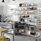 14" Deep x 54" Wide x 86" Height Wire Shelving Kit | 8-Tier | NSF Commercial Storage Rack Unit