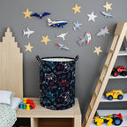 Game Laundry Basket Boys Kids Baby Laundry Hamper Dirty Clothes Organizer Storage Bin Nursery Hamper for Bedroom Room Decor(Game)