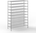 24" Deep x 60" Wide x 86" Height Wire Shelving Kit | 10-Tier | NSF Commercial Storage Rack Unit