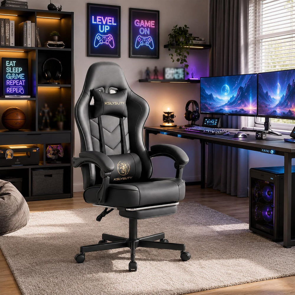 Office Desk Computer Gaming Chair for Adults, Ergonomic High Back Gamer Chair...