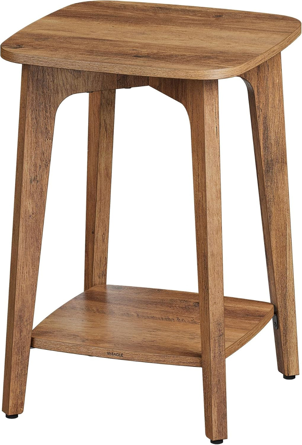 VASAGLE MAEZO Collection - Side Table, 2-Tier Small Square End Table, Nightst...