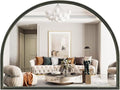 WallBeyond Black Vintage Mirror for Vanity 32x24 Inch, Gold Antique Mirror with Ornate Beaded Frame for Bathroom, Living Room, Fireplace, Entryway