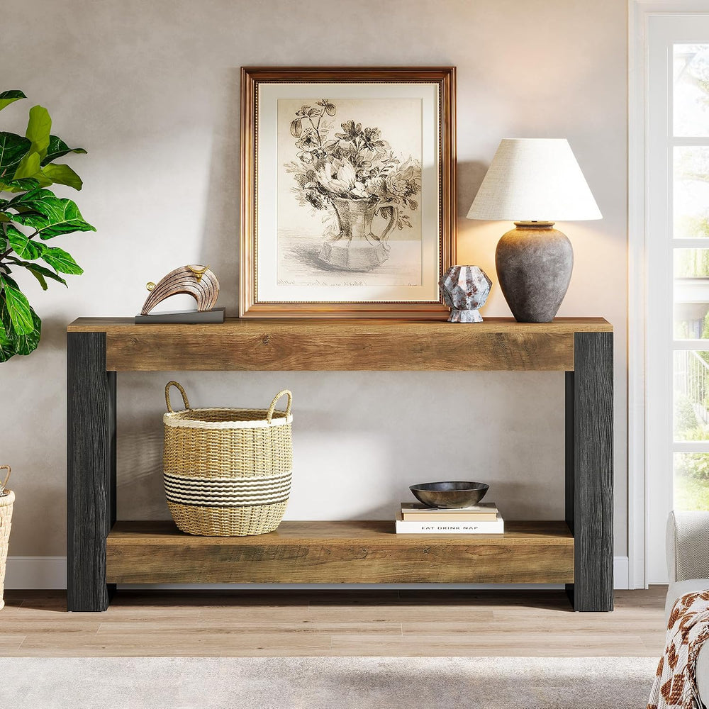 Tribesigns 63-Inch Long Console Table for Entryway, Farmhouse Wood Sofa Table...