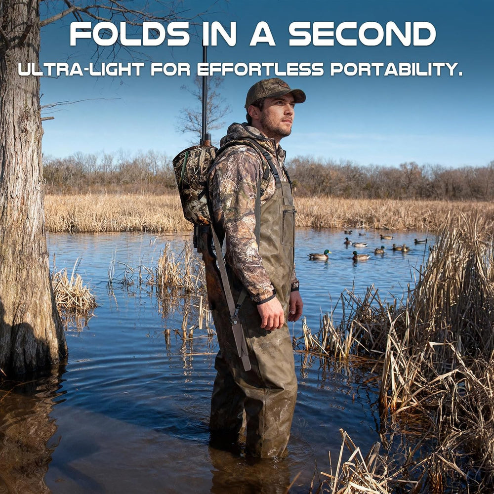 TR Marsh Seat for Duck Hunting, Padded Adjustable Mud Hunting Chair
