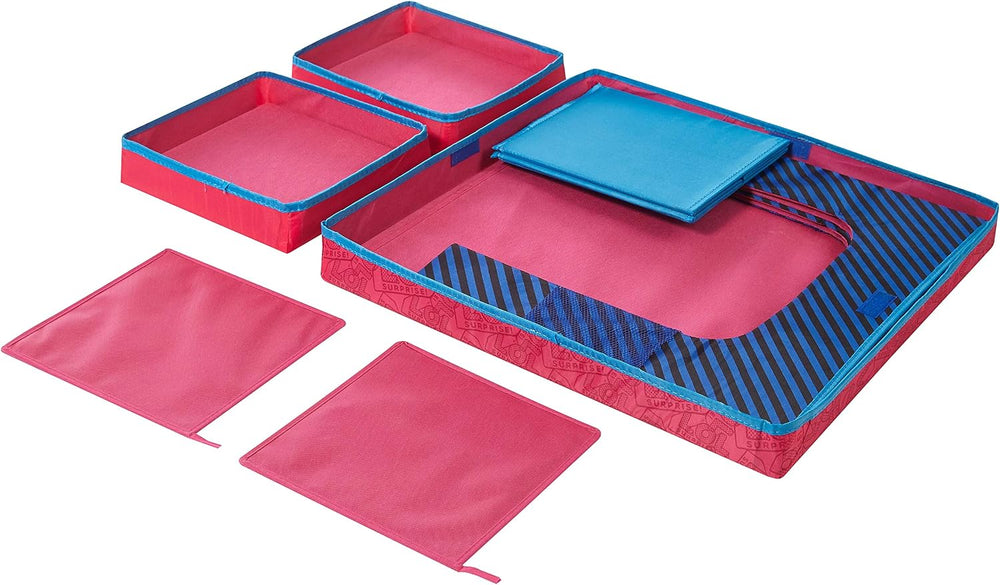 LOL Surprise 3 Piece Collapsible Table and Chair Set with Storage Table and 2...